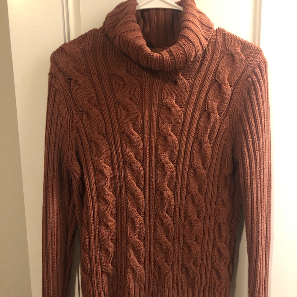 Neiman Marcus Knit-Ribbed Turtleneck Sweater